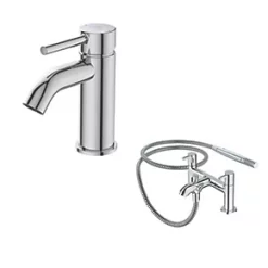 Cheapest 𧨠Ideal Standard Ceraline Basin Mixer & Bath Shower Mixer Pack π€©