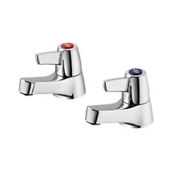 Promo ❤️ Armitage Shanks Sandringham 21 Basin Pillar Bathroom Taps 🤩