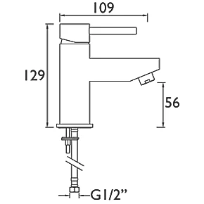 Budget π Bristan Blitz Mini Basin Mono Mixer Chrome π 4 Budget π Bristan Blitz Mini Basin Mono Mixer Chrome π - Image 2