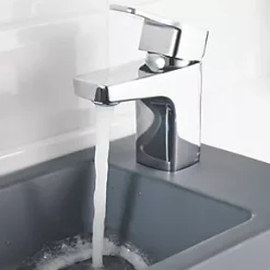 Best deal ❤️ Swirl Swindale Mini Basin Mixer Silver 👏 -Outlet Bathroom Taps Store 157PG A4