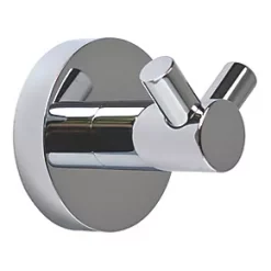 Discount ✔️ Aqualux Perth Double Robe Hook Chrome 🧨