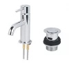 Outlet ✨ Swirl Ola Basin Mini Mono Mixer Tap with Clicker Waste Chrome 🧨 -Outlet Bathroom Taps Store 2215P P