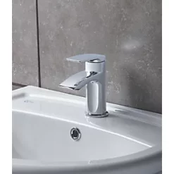 Outlet ❤️ Wye Cloakroom Basin Mono Mixer with Clicker Waste Chrome 😉 -Outlet Bathroom Taps Store 2326P A2