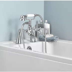 Discount โ Swirl Deck-Mounted Bath Shower Mixer Tap ๐ 4 Discount โ Swirl Deck-Mounted Bath Shower Mixer Tap ๐ - Image 2