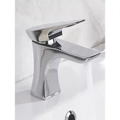 Budget ⭐ Bristan Hourglass Basin Mixer Tap Chrome ✔️ -Outlet Bathroom Taps Store 303RH A2
