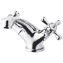 Coupon 🧨 Swirl Traditional Basin Mono Mixer Tap with Clicker Waste Chrome 👍