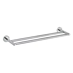 Coupon 👍 Aqualux Perth Double Towel Bar Chrome 66 x 6 x 14.5cm 🛒