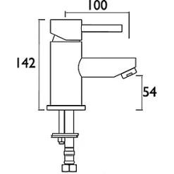 Deals ❤️ Bristan Blitz Basin Mono Mixer Tap with Clicker Waste Chrome ⭐ -Outlet Bathroom Taps Store 410GF A2