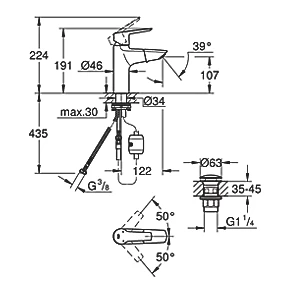Buy π Grohe Quickfix Start Pull-Out Basin Mixer StarLight Chrome π 6 Buy π Grohe Quickfix Start Pull-Out Basin Mixer StarLight Chrome π - Image 4