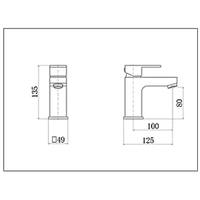 Wholesale ✨ ETAL Veal Mono Basin Mixer Tap Polished Chrome ⭐ 4 Wholesale ✨ ETAL Veal Mono Basin Mixer Tap Polished Chrome ⭐ - Image 2