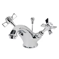 Cheap β Swirl Edwardian Bathroom Basin Mono Mixer Tap with Pop Up Waste Chrome π