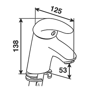 Best deal 🥰 ETAL Eric Mono Basin Mixer Tap Polished Chrome 👏 4 Best deal 🥰 ETAL Eric Mono Basin Mixer Tap Polished Chrome 👏 - Image 2