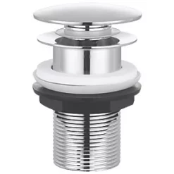 New 😍 Swirl Caldew Mini Basin Mono Mixer with Clicker Waste Silver 🥰 -Outlet Bathroom Taps Store 674PG A5