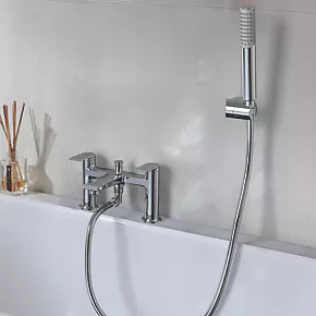 Outlet ✨ Conway Deck-Mounted Dual-Lever Bath Shower Mixer ✔️ 4 Outlet ✨ Conway Deck-Mounted Dual-Lever Bath Shower Mixer ✔️ - Image 2