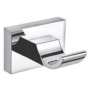 Cheap 😍 Aqualux York Single Robe Hook Chrome 😍 -Outlet Bathroom Taps Store 861GG P
