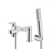 Best Sale 😀 Swirl Sheppey Deck-Mounted Dual-Lever Bath Shower Mixer ✔️ -Outlet Bathroom Taps Store 895PG P