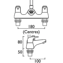 Coupon 😀 Bristan Cadet Deck-Mounted Bath Shower Mixer Tap 😀 -Outlet Bathroom Taps Store 965GF A2