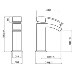 Best Sale 🧨 ETAL Kinlin Mono Basin Mixer Tap Brushed Brass ⭐ -Outlet Bathroom Taps Store 982KG A1